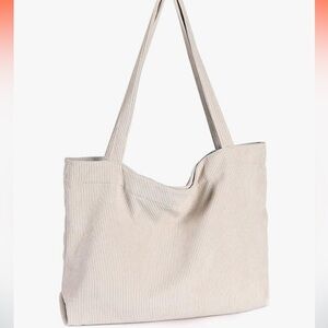 NEW Set of 8 Beige Corduroy Tote Bags Bridesmaid Gift Set DIY Wedding Tote Bags